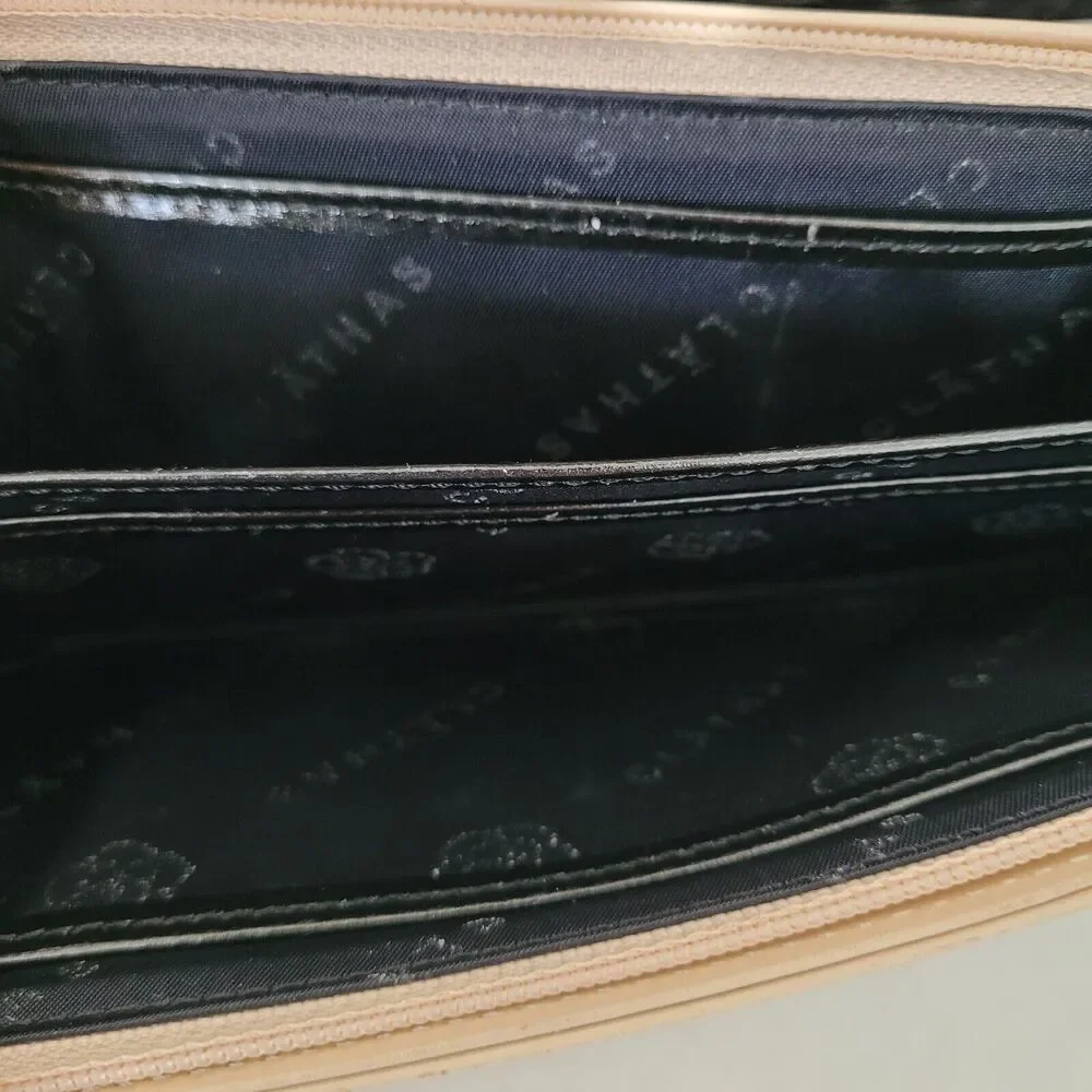 Clathas Flower Wallet Clutch Black Organizer 8x4 Large Envelope Designer Clutch‎